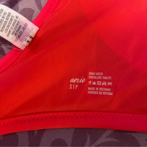 SOLD ON MERCARI Aerie High Neck Bathing Suit Top - Picture 4 of 10